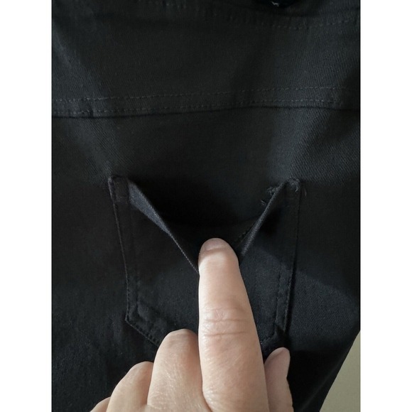 JVINI Size 1x High Waisted Stretch Ripped Skinny Distressed Pants Black EUC - Picture 7 of 11